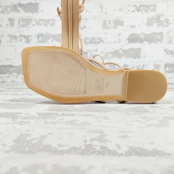 New Jeffrey Campbell Gladia Natural Gladiator Sandal H543 - Picture 8 of 11